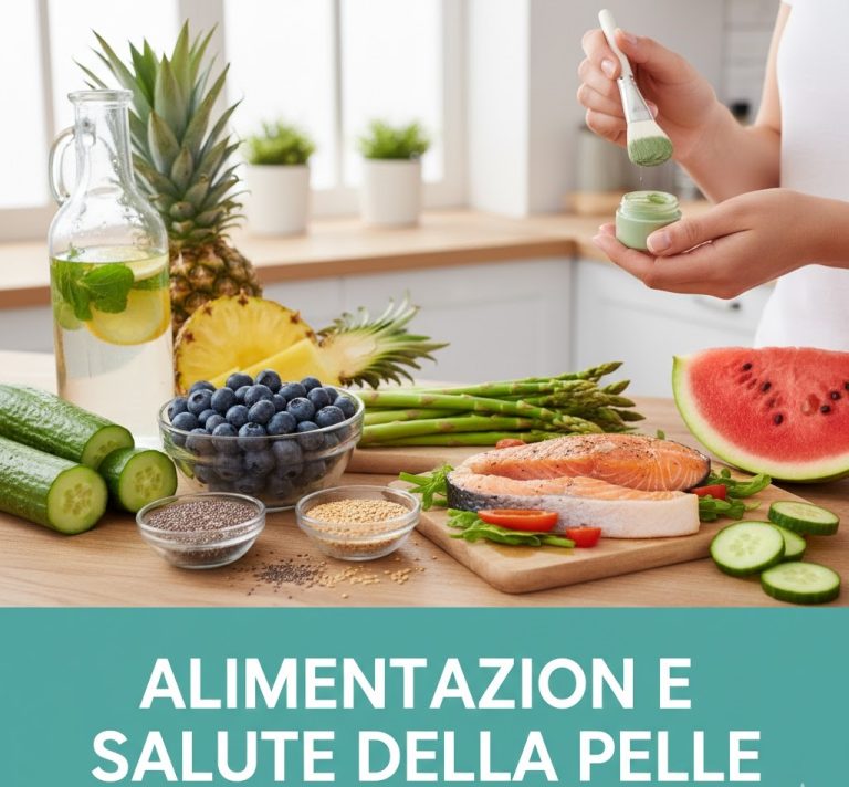 Alimentazione e salute della pelle contro la cellulite.
