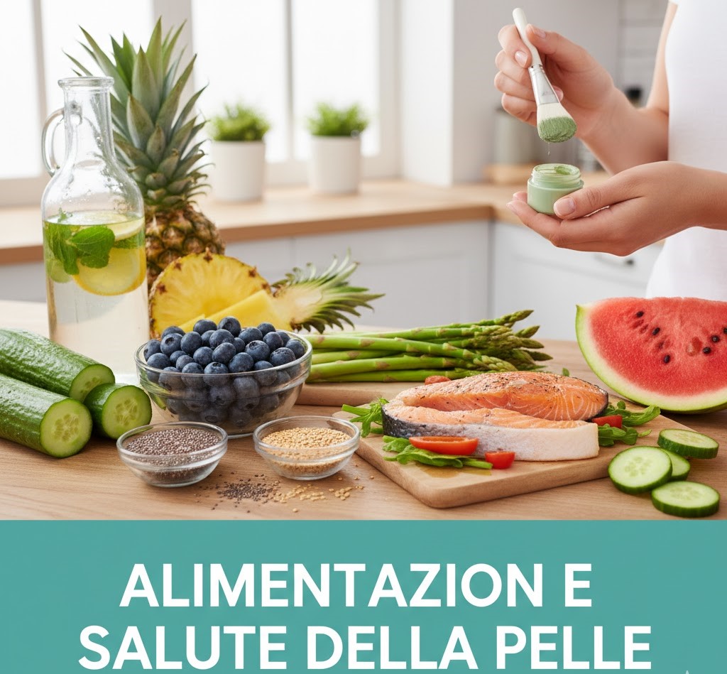 Alimentazione e salute della pelle contro la cellulite.